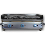 thumbnail of LUX WORLDMAI Lavastein-Gasgrill 100 cm. INOX-Tischgrill für Bar, Restaurant und Gastronomie.