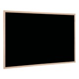thumbnail of Tableau noir pour craie, cadre en bois de pin. Format 40x30 cm