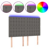 thumbnail of vidaXL LED Kopfteil Grau 144x5x118/128 cm Kunstleder