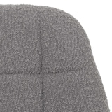 thumbnail of CHEFGASTRO Esszimmerstuhl HxBxT 83x47x43cm Sitzhöhe 47cm Stahl Stoff/Textil Bouclé Grau Küchenstuhl Stuhl Drehstuhl