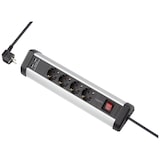 thumbnail of Sygonix SY-5145336 Tischsteckdose Schwarz, Silber Schutzkontakt 1 St.