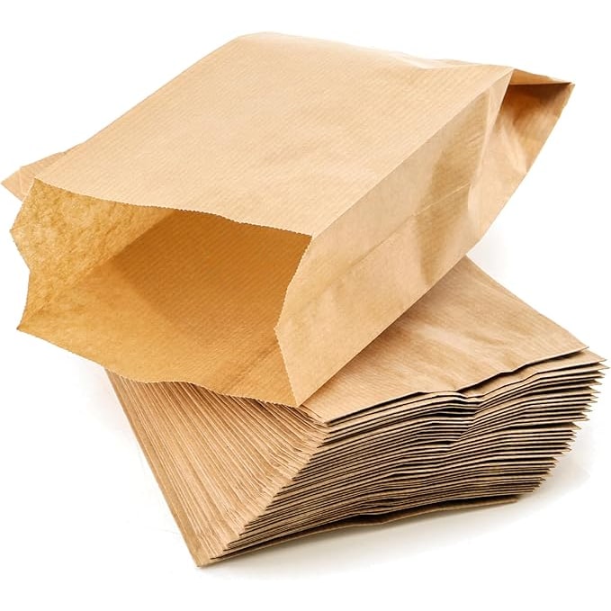 50 Kraftpapiertüten ohne Henkel 300x90x510mm – Bäckereien, Geschenke, Hochzeit, Geschäfte