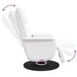 thumbnail of vidaXL Massagesessel mit Fußteil Weiß Kunstleder