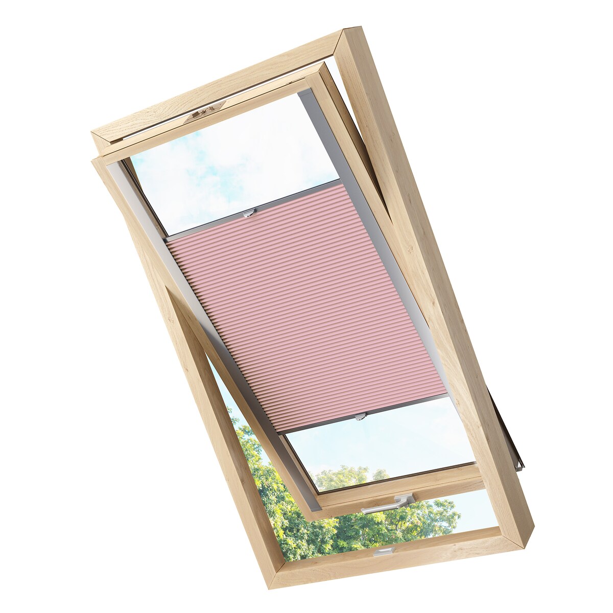 KS Handel 24 Dachfensterplissee Faltrollo Thermo verdunkelnd passend für Velux P10 Beere