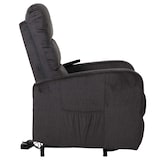 thumbnail of Fernsehsessel HWC-K62, Sessel Relaxsessel TV-Sessel, Liegefunktion Aufstehhilfe elektrisch, Metall Chenille ~ dunkelgrau