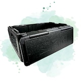 thumbnail of ECOLOMIQUE - 1 Pcs - Box pliante isotherme noire - 600x400mm, Hauteur: 250mm - ECO294ISOBOX38