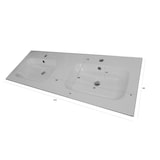 thumbnail of AQA Design Composizione da bagno in MDF doppia vasca 5 pezzi VENERE rovere rio cm. L.121 P.46,5 H.190 MPVE40-RR