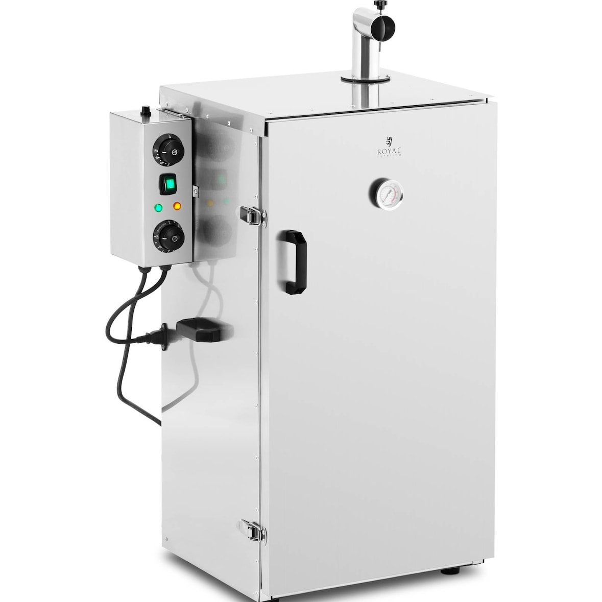 Royal Catering - Royal Catering RC-FS870 Fumoir Professionnel À Viande Poisson Chaud Armoire Inox (Volume : 105 l, Minuterie : 0 - 120 min,