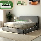 thumbnail of Cama Tapizada Maido Gris oscuro/180x200cm