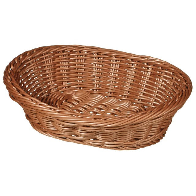 METRO PROFESSIONAL Corbeille à pain, polypropylène, 20 x 27 cm, ovale, marron