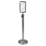 thumbnail of Securit® A4 Posterhouder voor Uittrekbare Afzetpaal - Chroom - Inclusief Montagekit