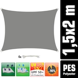 thumbnail of UV Sonnensegel Wasserdicht 1,5 x 2m - Rechteckig - Sonnenschutz Garten Terrasse