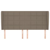 thumbnail of vidaXL Kopfteil mit Ohren Taupe 163x23x118/128 cm Stoff