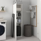 thumbnail of WellHome - Armario Dormitorio de Madera con 1 Puerta en color Blanco 40 x 42 x 176 cm - Duero White