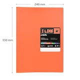 thumbnail of Pasta com 50 capas Poliplás “LIKE” Coral