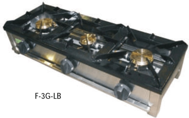 Cocina Industrial Gas 3 Fuegos Alto Rendimiento F-3G-AR-LB La Bari