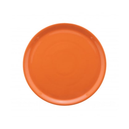 Napoli pizzabord 33 cm Saturnia oranje kleur, verpakking van 6