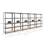 thumbnail of PROREGAL Mega Deal | 5x Schwerlastregal Ragnar | HxBxT 180x90x40 cm |  Fachlast 175kg | Schwarz | Stecksystem Lagerregal Regalsystem 5 Stk.