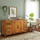 thumbnail of OPIUM OUTLET muebles cómoda armario aparador SB2D6DRW madera de mango marrón madera maciza