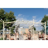 thumbnail of Biscottini Gartenpavillon für den Außenbereich – Pavillon 3,5 x 3,5 m quadratisch – Pavillon aus Schmiedeeisen – Gartenpergola – Bemalter Pavillon