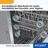 thumbnail of Exquisit Geschirrspüler GSP9614-030B inox | Spülmaschine 60 cm | Aquastop | Maßgedecke: 14 | Auto Türöffner | Restlaufzeiten Anzeige