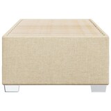 thumbnail of vidaXL Bedframe zonder matras 90x200 cm stof crèmekleurig