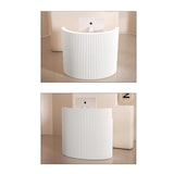 thumbnail of Empfangstheke, kleine Bartheke, ideal für Schönheitsstudio, Arbeitsräume und Rezeption, Weiß 100×60×100cm【XSTW B100】