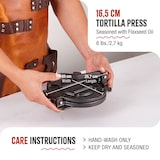 thumbnail of Victoria Tortilla Presse für Mexikanische Tortillas, Gusseisen 16,5 cm, Pataconera, VIC-30551, Schwarz