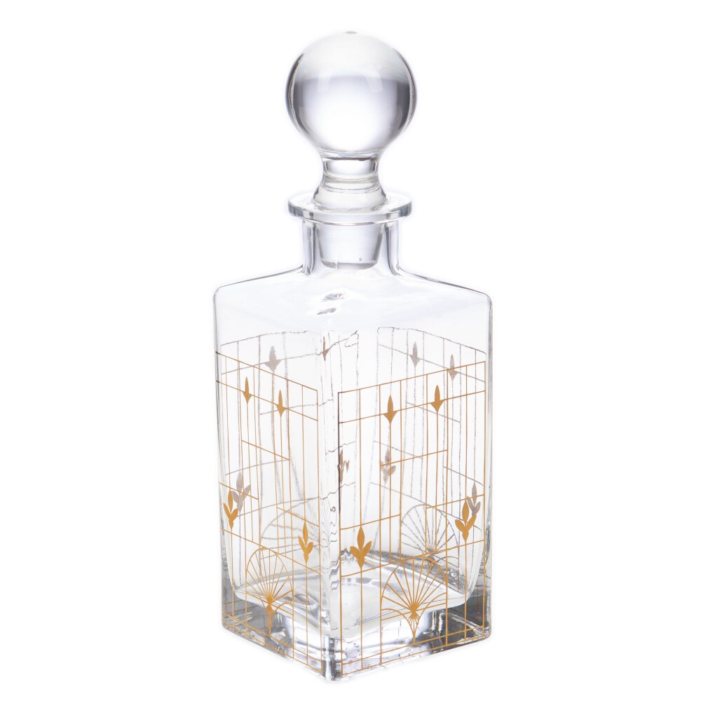 Karaffe Whisky Deva - Transparent Quadratisch Amadeus Glas 27x27 cm