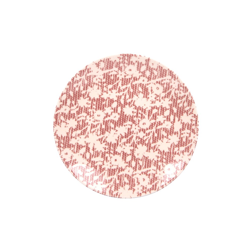 Assiette à dessert Léa rouge 21 cm x6 -  Rond Grès Table Passion 21.00x21.00 cm