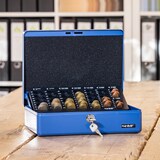 thumbnail of HMF 10015-03 Geldkassette mit Münzzählbrett, 30 x 24 x 9 cm, Rot