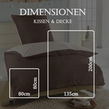 thumbnail of Wende-Bettwäsche Cashmere Touch - Wolkenschloss ( 135x200cm / 80x80cm ) Natur - Braun