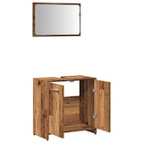 thumbnail of vidaXL Badschrank mit Spiegel Altholz-Optik Holzwerkstoff