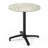 thumbnail of Table bistrot de jardin ronde inclinable 70 cm 4 places marbre