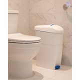 thumbnail of Damenhygiene-Behälter geschlossen mit Fußpedal zum einfachen öffnen - für sanitäre Abfälle, Damenbinden, Tampons etc.