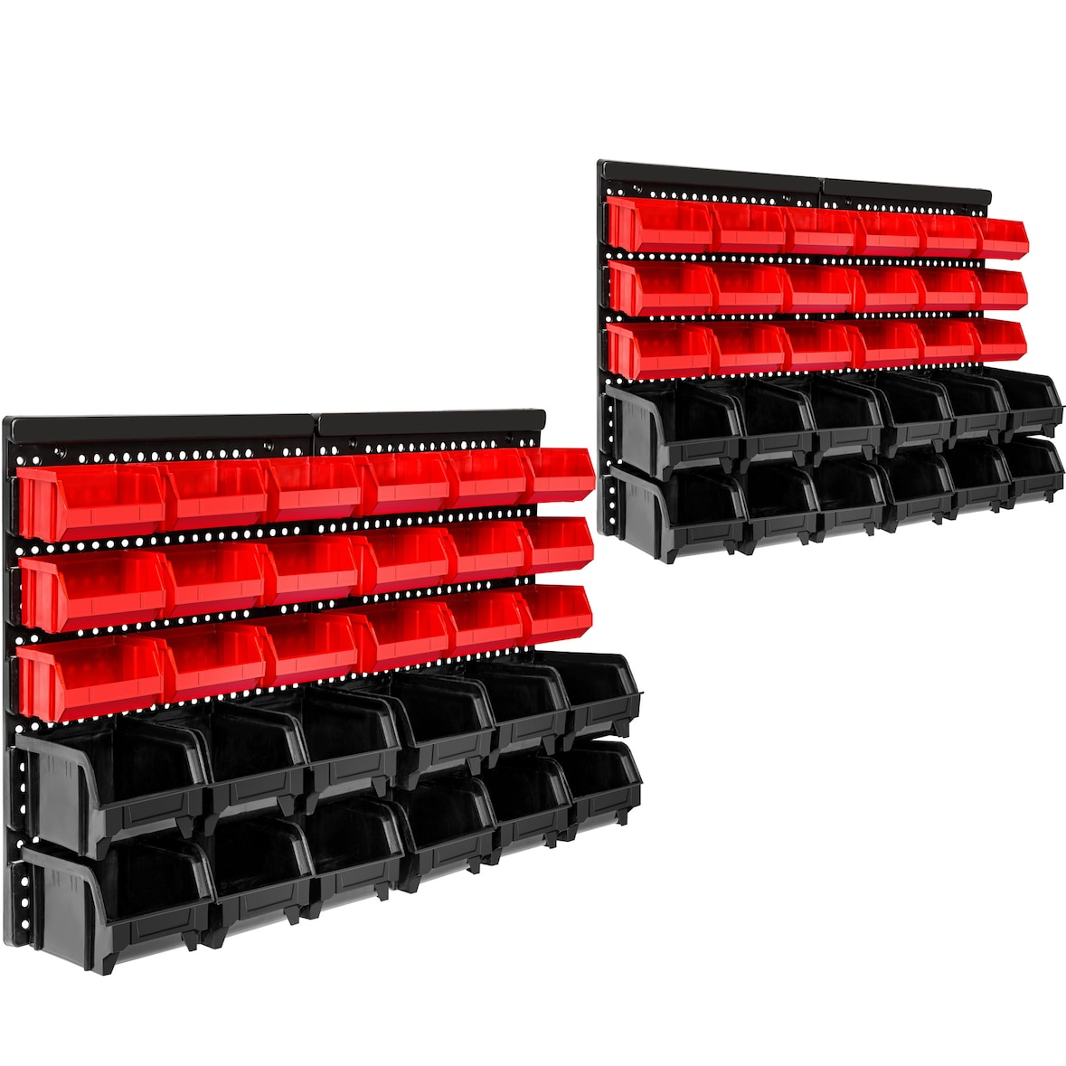 tectake Stapelboxen wandrek 31 vakken - Set van 2 - 406103