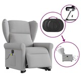 thumbnail of vidaXL Massagesessel mit Aufstehhilfe Elektrisch Wolkengrau Stoff
