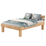 thumbnail of Bett Holzbett Überlänge Buche natur massiv mit hohen Füßen ohne Zubehör V-60.80-220-H