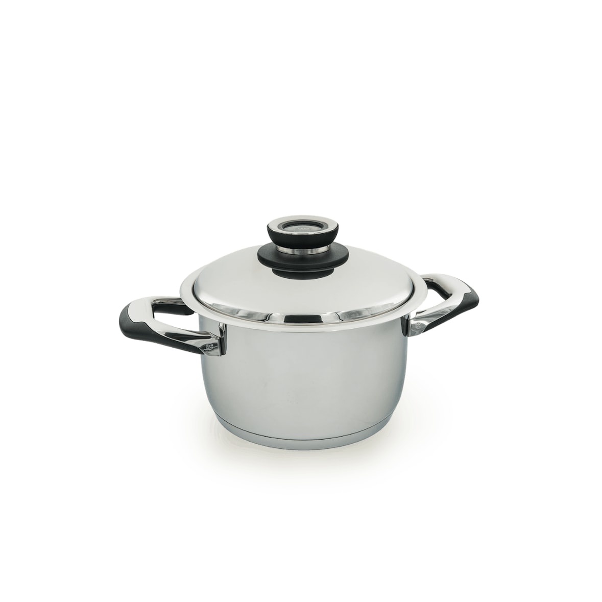 ECOVITAM – Faitout 3,8L Inox 18/10 – Diamètre 20cm – Tous feux – Thermomètre intégré