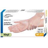 thumbnail of 10x100 Stück Vinylhandschuhe Transparent Ideal Fit puderfrei 24 cm Größe S Einweghandschuhe Arbeitshandschuhe Einmalhandschuhe Vinyl Handschuhe