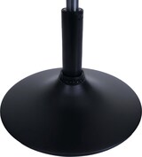 thumbnail of Hocker höhenverstellbar und drehbar | Sitzhöhe 45-57cm | Durchmesser 37cm | Stoff Bouclé | Grau | Sitzhocker Schminkhocker