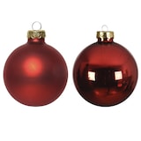thumbnail of 20 Weihnachtskugeln 6cm Glas Christbaumkugeln Weihnachtsbaumkugeln rot