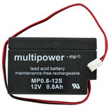 thumbnail of MP0,8-12 Multipower Blei-Akku mit JST Stecker, MP0.8-12S