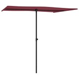 thumbnail of Parasol de jardin et mât en aluminium 2x1,5 m rouge bordeaux Modèle Ombre Omega Plus