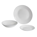 thumbnail of San Ignacio - Juego de Vajilla de de 24 Piezas Blanco con Borde Azul