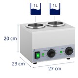 thumbnail of Royal Catering Calentador de salsas con calentamiento - 2 x 1 L - panel de control en la parte inferior -
