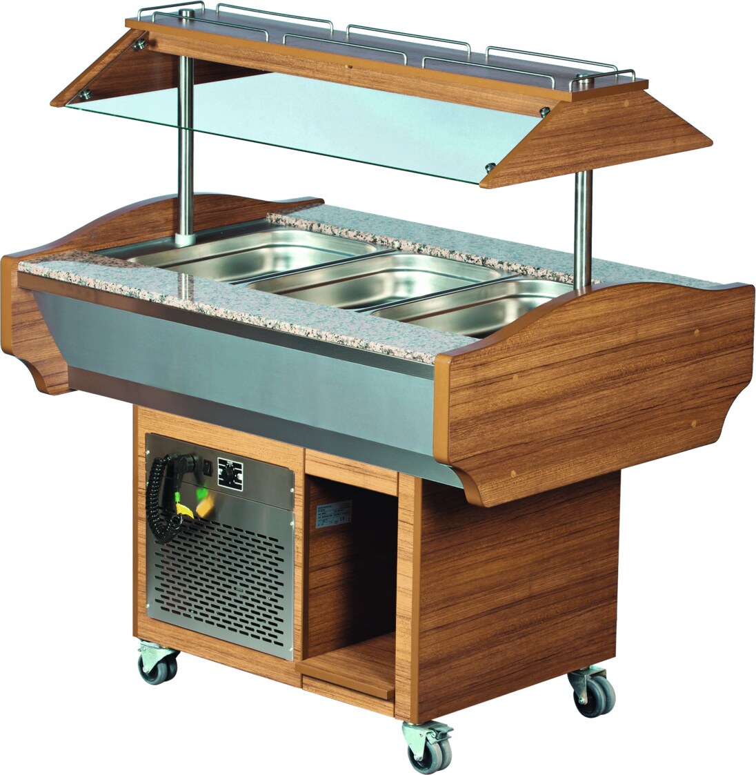 Buffet-Insel gekühlte Wanne 1190 mm 3 x GN 1/1