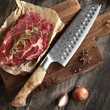 thumbnail of Hezhen - Cuchillo Santoku de Damasco - Serie B30 Master
