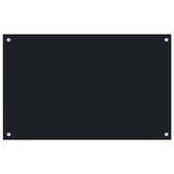 thumbnail of vidaXL Küchenrückwand Schwarz 80x50 cm Hartglas