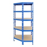 thumbnail of PROREGAL Mega Deal 1x Étagère d'angle + 2x Étagère charge lourde TIGER | HxLxP 180x90x45cm | Capacité de charge 175kg + 265kg | Bleu